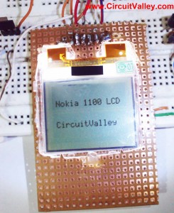 Nokia 1100 LCD interfaceing with microcontroller PIC 8051 avr MSP430